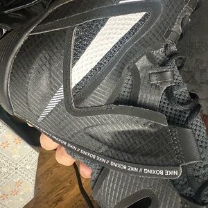 Nike Black and White Men's Athletic Boxing Shoes